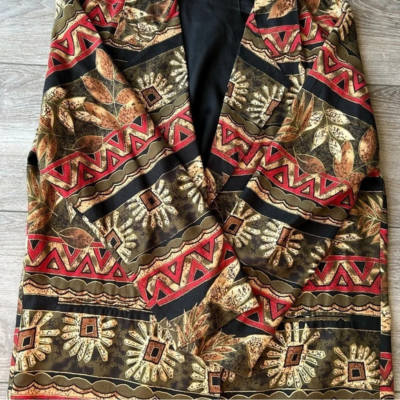 Vintage Hot Stuff Floral Pattern Western Style Lightweight Blazer Made in USA - Picture 8 of 16
